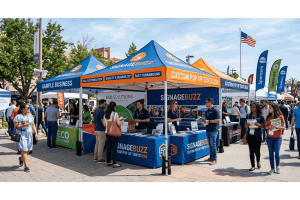 Why Businesses Choose SignageBuzz for Custom Pop Up Tents in the USA