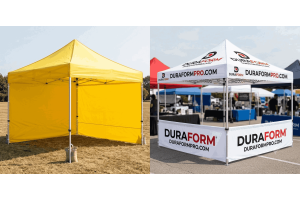 10x10 Custom Pop-up Tent with Printed Roof: What's the Difference from a Blank Canopy?