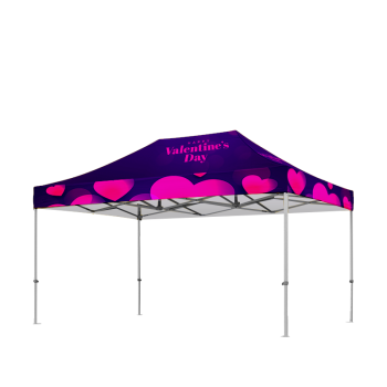 10x15 custom pop-up canopy tent with full-color graphics—perfect for trade shows, outdoor events, and brand promotions