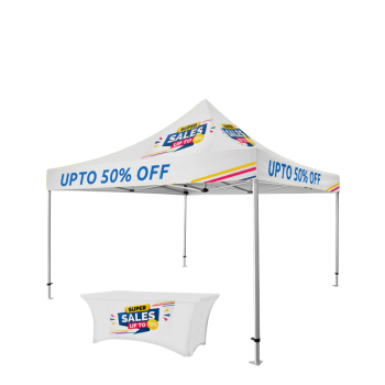 13x13 Tent Package with Top Canopy and Table Cover – Easy Setup, Durable Outdoor Shelter for Events, Trade Shows, and Festivals