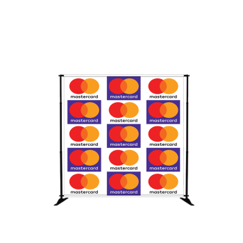 5ft x 8ft Step and Repeat Backdrop – Premium Banner with Stand