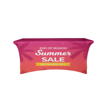 8ft Stretch Table Cover front view