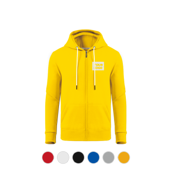 Custom Promo Polar Fleece Zipper Hoodie-Embroidery