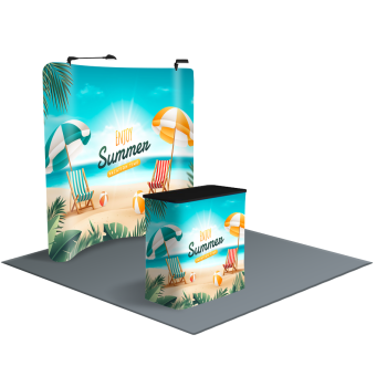 Tension Fabric Display Backdrop for Trade Show Exhibits  