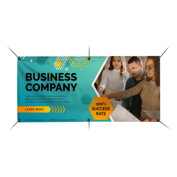 Company Banners - Custom Printed Vinyl Signs with Logo for Branding