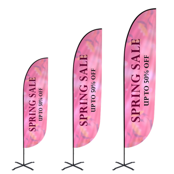 Triple Sized Purple Feather Flag Bundle for Events