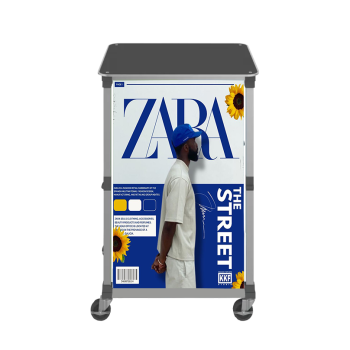 Portable Popup Bar Mini front view display counter