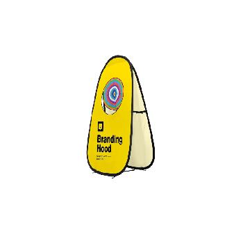 Pop-up banner with target holes – Fun engagement tool for school fairs and brand activations