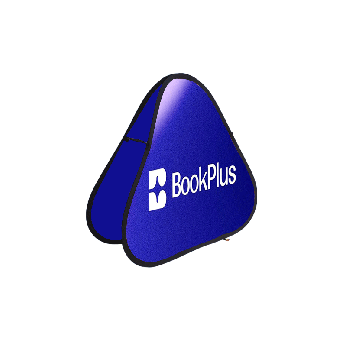 Pear shaped pop up a-frame banner with custom printed graphics