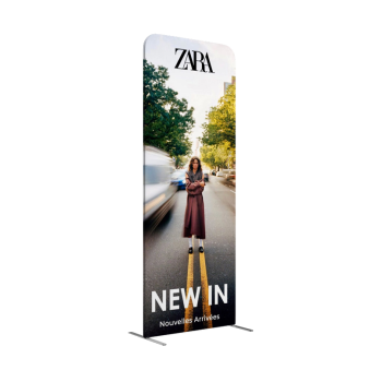 Magnetic fabric marketing banners with stands for trade shows