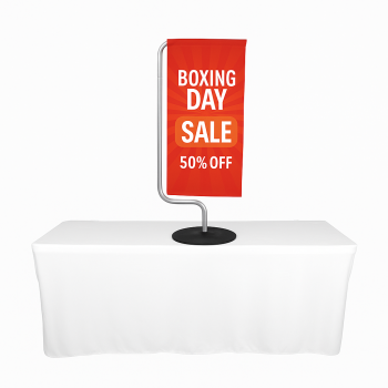 Portable monopode banner holder stand for indoor & outdoor use