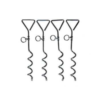 Steel ground stakes for inflatable tents for parties and inflatable marquees