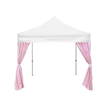 Tent corner curtains for 10x10 canopy, durable 600D PU polyester, water-resistant, UV-protected, ideal for trade shows and outdoor events