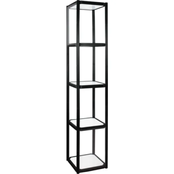 Twist Portable Display Cabinet With 4 Shelves
