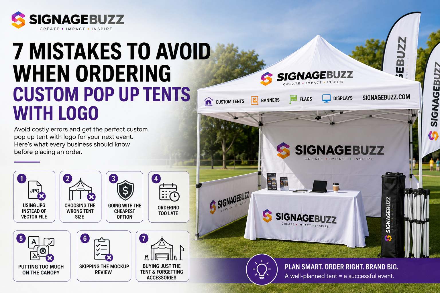 7 Mistakes When Ordering Custom Pop Up Tents with Logo